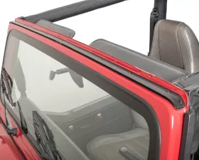 MasterTop Jeep Windshield Channel 1976-1981 Jeep CJ 95-87 Wrangler YJ Black