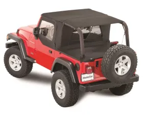 MasterTop Jeep TJ Ultimate Soft Top Combo Bimini Top Plus For 2004-2006 Wrangler TJ Unlimited WindStopper Plus and Tonneau