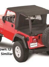 MasterTop Jeep TJ Ultimate Soft Top Combo Bimini Top Plus For 2004-2006 Wrangler TJ Unlimited WindStopper Plus and Tonneau                                     - 14810024 - Image 2
