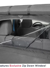 MasterTop Jeep JK Combo For Soft Top Equipped Cable Style Bimini Top Plus 2007-2009 Wrangler JK 4 Door w/s Header Includes Conversion Kit WindStopper Plus and Tonneau MasterTwill                                     - 14810424 - Image 4