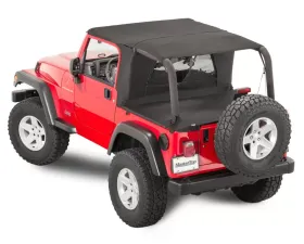 MasterTop Jeep TJ Ultimate Soft Top Combo Bimini Top Plus For 2003-2006 Wrangler TJ WindStopper Plus and Tonneau