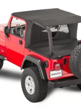 MasterTop Jeep TJ Ultimate Soft Top Combo Bimini Top Plus For 2003-2006 Wrangler TJ WindStopper Plus and Tonneau                                     - 14815224 - Image 4