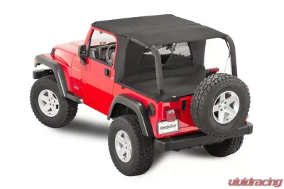 MasterTop Jeep TJ Ultimate Soft Top Combo Bimini Top Plus For 2003-2006 Wrangler TJ WindStopper Plus and Tonneau - 14815224