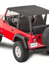 MasterTop Jeep TJ Ultimate Soft Top Combo Bimini Top Plus For 2003-2006 Wrangler TJ WindStopper Plus and Tonneau                                     - 14815224 - Image 2