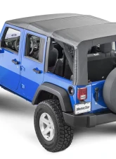 MasterTop Jeep JK Replacement Top No Doorskins Tinted Glass For 2010-2018 Jeep Wrangler JK 4 Door Black Diamond                                     - 15101935 - Image 2