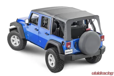 MasterTop Jeep JK Replacement Top No Doorskins Tinted Glass For 2010-2018 Jeep Wrangler JK 4 Door Black Diamond - 15101935