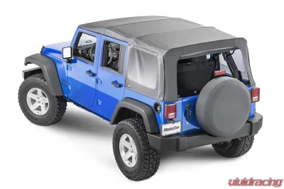 MasterTop Jeep JK Replacement Top No Doorskins Tinted Glass For 2010-2018 Jeep Wrangler JK 4 Door Black Diamond - 15101935