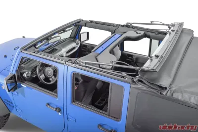 MasterTop Jeep JK Replacement Top No Doorskins Tinted Glass For 2010-2018 Jeep Wrangler JK 4 Door Black Diamond - 15101935
