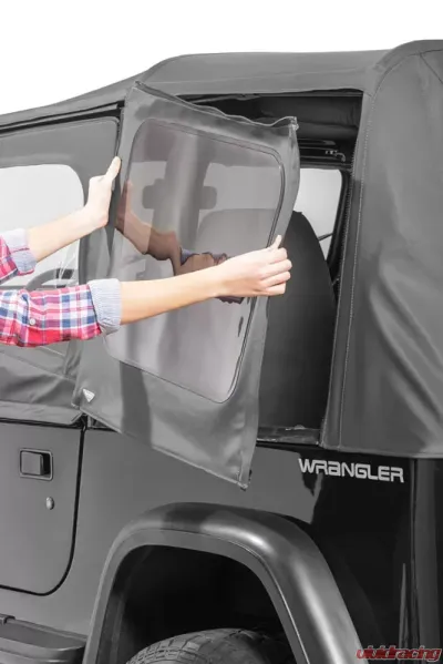 MasterTop Black Diamond Clear Glass Replacement Top With Door Skins Jeep Wrangler YJ 1988-1995 - 15110135