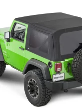 MasterTop Jeep JK Replacement Top Tinted Glass 2007-2012 Wrangler JK 2 Door Black MasterTwill                                     - 15201324 - Image 7