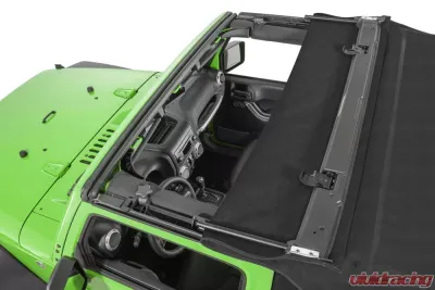 MasterTop Jeep JK Replacement Top Tinted Glass 2007-2012 Wrangler JK 2 Door Black MasterTwill - 15201324