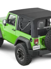 MasterTop Jeep JK Replacement Top Tinted Glass 2013-2018 Wrangler JK 2 Door Black MasterTwill                                     - 15201824 - Image 3