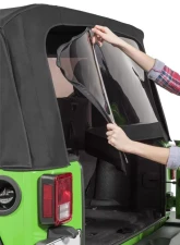 MasterTop Jeep JK Replacement Top Tinted Glass 2013-2018 Wrangler JK 2 Door Black MasterTwill                                     - 15201824 - Image 6