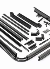 MasterTop Jeep YJ Complete Replacement Hardware Kit For 1987-1995 Wrangler YJ Black                                     - 15433101 - Image 2