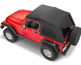 MasterTop Black Diamond No Doors SkyMaster Fastback Complete Top Jeep Wrangler TJ 1997-2006
