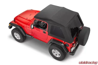 MasterTop Black Diamond No Doors SkyMaster Fastback Complete Top Jeep Wrangler TJ 1997-2006 - 15501235