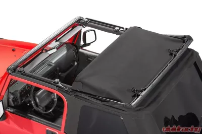 MasterTop Black Diamond No Doors SkyMaster Fastback Complete Top Jeep Wrangler TJ 1997-2006 - 15501235