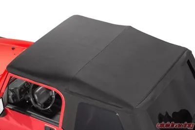 MasterTop Black Diamond No Doors SkyMaster Fastback Complete Top Jeep Wrangler TJ 1997-2006 - 15501235