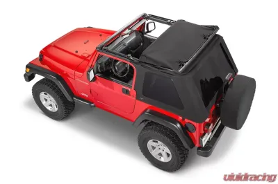 MasterTop Black Diamond No Doors SkyMaster Fastback Complete Top Jeep Wrangler TJ 1997-2006 - 15501235
