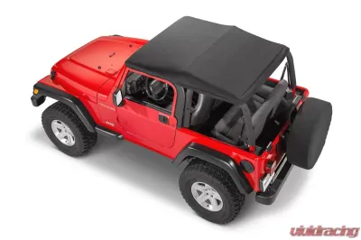 MasterTop Black Diamond No Doors SkyMaster Fastback Complete Top Jeep Wrangler TJ 1997-2006 - 15501235