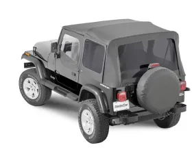 MasterTop Black Diamond Full Hardware Top With Door Skins & Frames Tinted Glass Jeep Wrangler 1988-1995