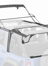 MasterTop Black Diamond Full Hardware Top No Doorskins Tinted Glass Jeep JK Wrangler 4 Door 2010-2018                                     - 15601435 - Image 2