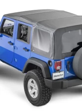 MasterTop Black Diamond Full Hardware Top No Doorskins Tinted Glass Jeep JK Wrangler 4 Door 2010-2018                                     - 15601435 - Image 5