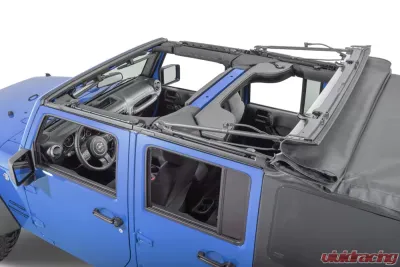 MasterTop Black Diamond Full Hardware Top No Doorskins Tinted Glass Jeep JK Wrangler 4 Door 2010-2018 - 15601435