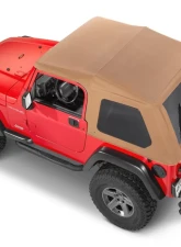 MasterTop Spice Diamond Fast Back Fabric Replacement Top No Doorskins Tinted Glass Jeep Wrangler 1997-2006                                     - 15701217 - Image 5
