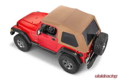 MasterTop Spice Diamond Fast Back Fabric Replacement Top No Doorskins Tinted Glass Jeep Wrangler 1997-2006 - 15701217