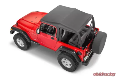 MasterTop Spice Diamond Fast Back Fabric Replacement Top No Doorskins Tinted Glass Jeep Wrangler 1997-2006 - 15701217