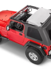 MasterTop Spice Diamond Fast Back Fabric Replacement Top No Doorskins Tinted Glass Jeep Wrangler 1997-2006                                     - 15701217 - Image 3