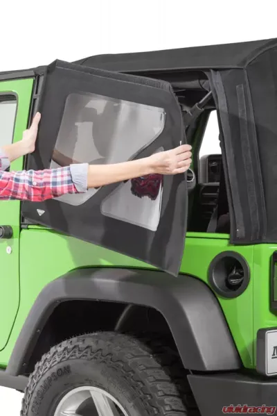 MasterTop Jeep Wrangler Replacement Window For 2013-2018 Wrangler JK 2 Door Mopar Factory Top Drivers Side Acrylic Twill - 16011825