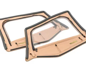 MasterTop Spice Diamond Fabric Replacement Upper Door Skins Pair Jeep Wrangler YJ 1988-1995