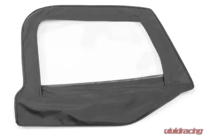 MasterTop Jeep Fabric Replacement Upper Door Skins For 1997-2006 Wrangler TJ Black MasterTwill Pair - 16019224