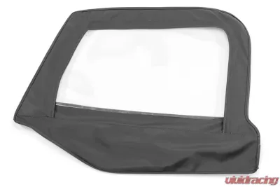 MasterTop Black Diamond Fabric Replacement Upper Door Skins Pair Jeep Wrangler TJ 1997-2006 - 16019235