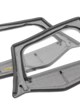 MasterTop Black Diamond Fabric Replacement Upper Door Skins & Frame Pair Jeep Wrangler YJ 1988-1995                                     - 16029135 - Image 3