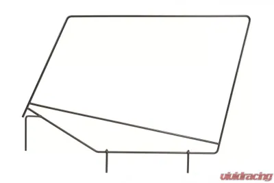 MasterTop Black Diamond Fabric Replacement Upper Door Skins & Frame Pair Jeep Wrangler YJ 1988-1995 - 16029135