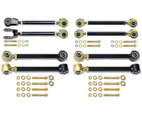 RockJock 4x4 Johnny Joint Adjustable Control Arm Set (Double Adjustable Uppers) Jeep Wrangler 1997-2006