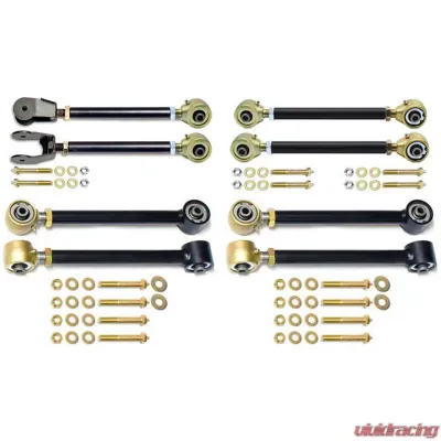 RockJock 4x4 Johnny Joint Adjustable Control Arm Set (Double Adjustable Uppers) Jeep Wrangler 1997-2006 - CE-9100AS