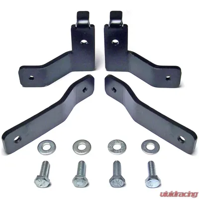 RockJock 4x4 Brake Line Relocation Bracket Kit Jeep Wrangler JK 2007-2017 - CE-9807BLBK