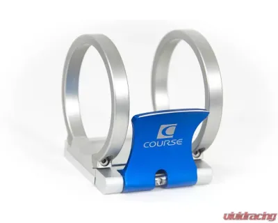 Course Motorsports Blue Aluminum Cam-Lock 3" Fire Extinguisher Quick Release For High Vibration Applications - CM7.90001-3