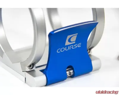 Course Motorsports Blue Aluminum Cam-Lock 3" Fire Extinguisher Quick Release For High Vibration Applications - CM7.90001-3
