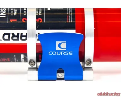 Course Motorsports Blue Aluminum Cam-Lock 3" Fire Extinguisher Quick Release For High Vibration Applications - CM7.90001-3