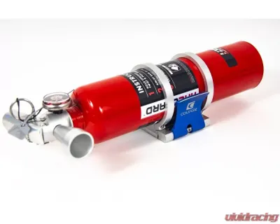 Course Motorsports Blue Aluminum Cam-Lock 3" Fire Extinguisher Quick Release For High Vibration Applications - CM7.90001-3