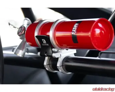 Course Motorsports Black Aluminum Cam-Lock 3" Fire Extinguisher Quick Release For High Vibration Applications - CM7.90001-5
