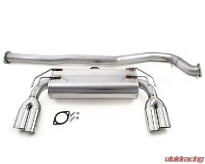 Titek Catback Titanium Exhaust System (Quad Tips) Mitsubishi EVO X 08-13 - MIT-20009