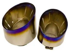 Titek Titanium Vented Race Tips x4 (Optional for Factory or Titanium Exhaust) Nissan GT-R R35 2009-2021