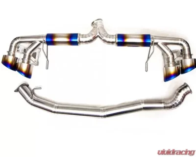 Titek Titanium Exhaust System Race (90mm to 76mm) Nissan GT-R R35 2009-2021 - NIS-50007