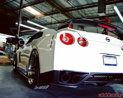 TiTek Carbon Fiber Rear Skirt Nissan GT-R R35 2009-2021 - R35-1090W